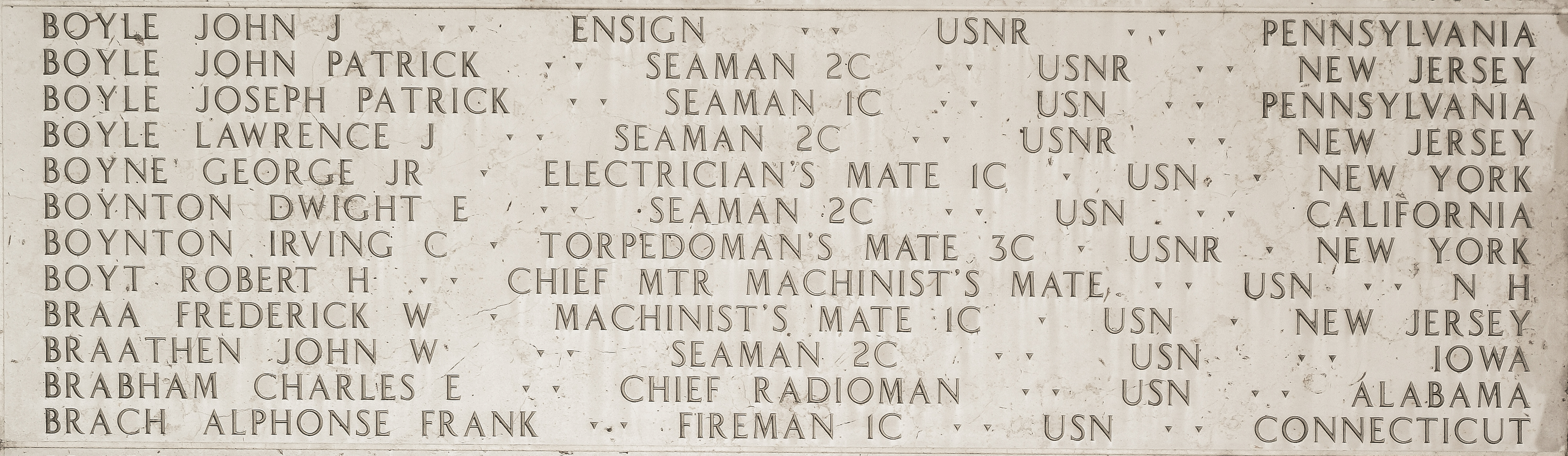 Charles E. Brabham, Chief Radioman